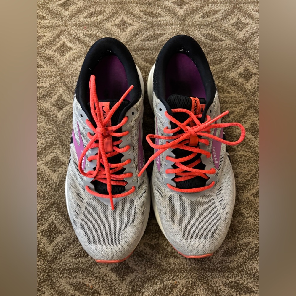 Brooks Women's Athletic Shoes - Gray with purple accents